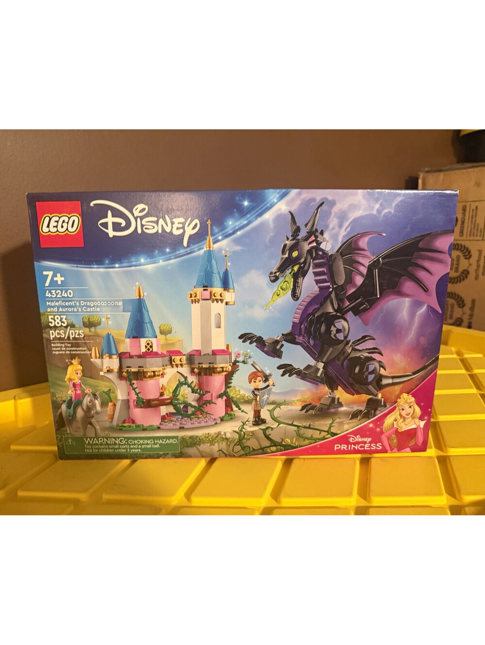 LEGO Disney Princess 43240 Maleficent Dragon & Aurora Castle Set 583pcs 7+